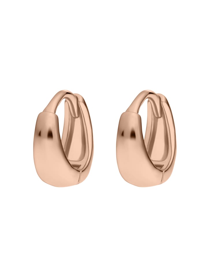 

Steel_Art Серьги-кольца "Харриет", полированное серебро с отделкой под розовое золото