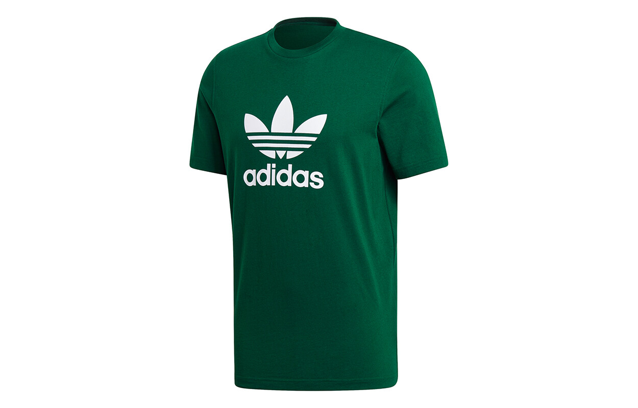 

Футболка с трилистником мужская темно-зеленая Adidas Originals, темно-зеленый