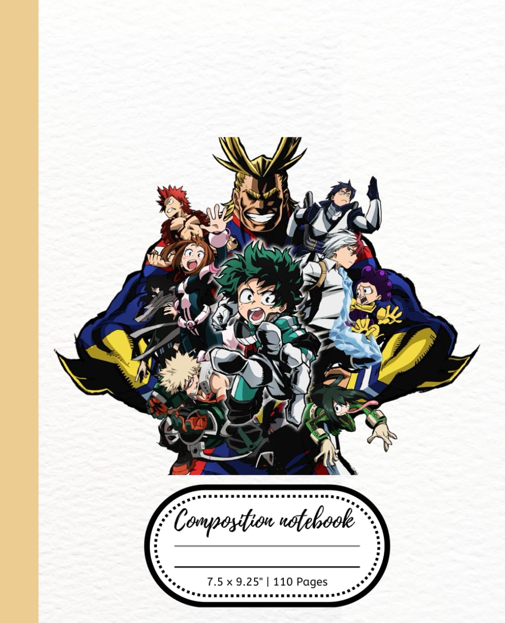 

Composition notebook: Anime themed journal notebook for kids and adult | 110 pages, 7.5 x 9.25" (Independently published)