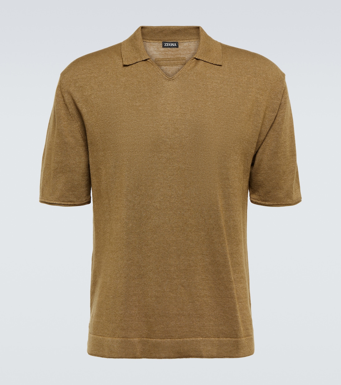 

Хлопковая пике-поло Zegna, Light Army Green