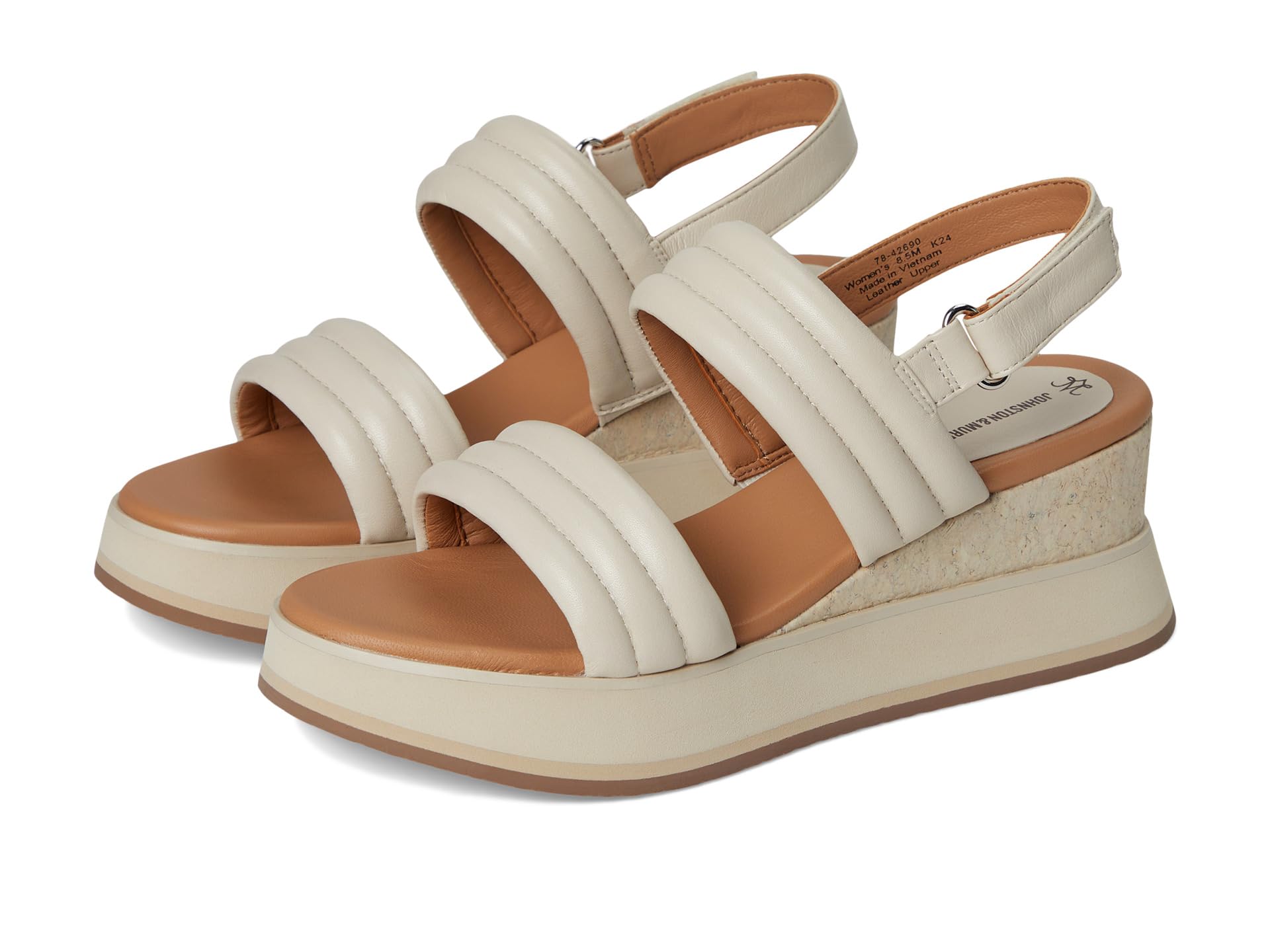 Сандалии Johnston & Murphy Colleen Double-Band Sandal, цвет Bone