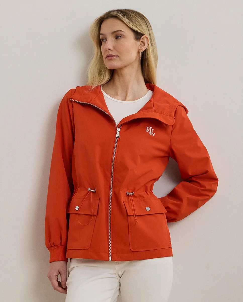 

Короткий женский плащ с капюшоном Lauren Ralph Lauren, оранжевый
