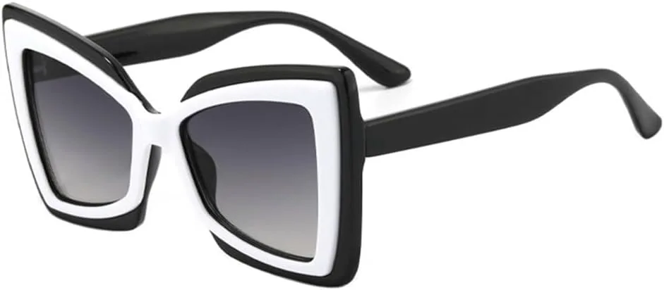 

Большие женские солнцезащитные очки в стиле ретро с градиентными линзами и защитой от УФ-излучения UV400, мужские солнцезащитные очки HCPIHF, Black White Gray