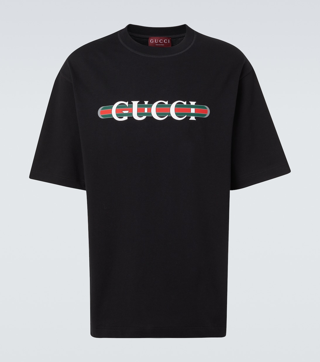 

Футболка из хлопкового джерси с логотипом Gucci, Black/Mc
