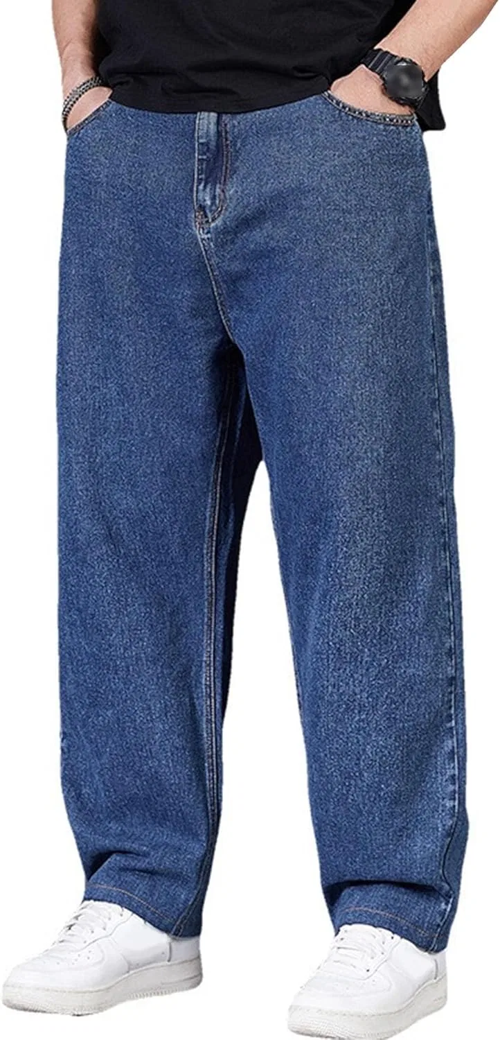 Джинсы свободные Skateboard Hip Hop, Dark Blue — фото 2