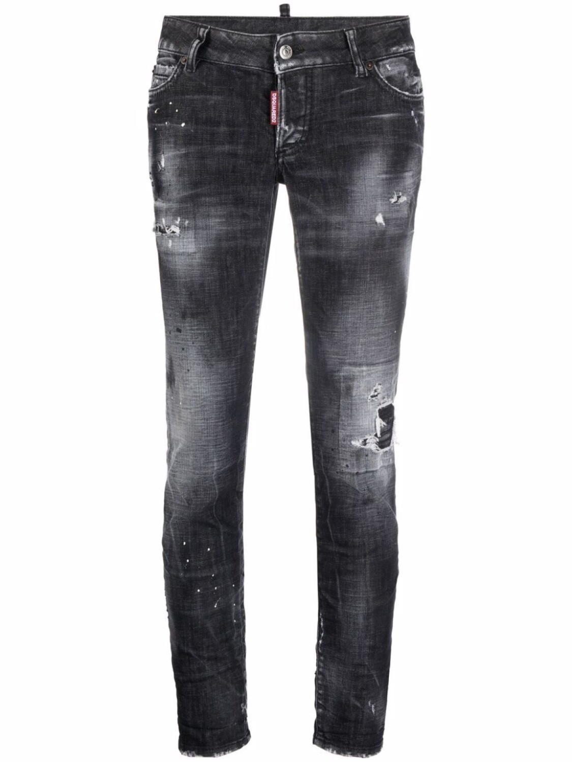 

Dsquared2 джинсы с эффектом потертости, черный
