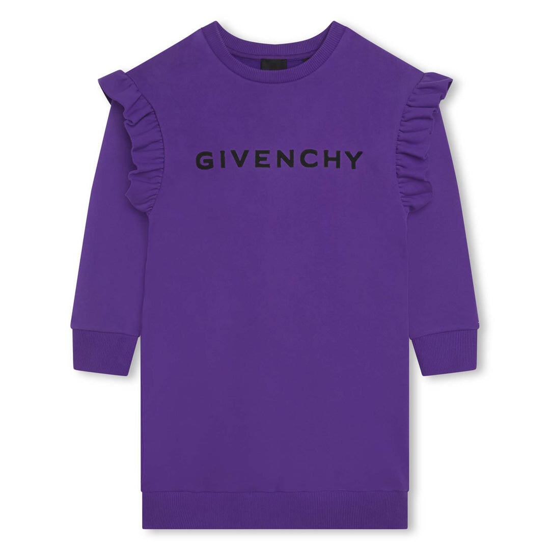 

Пурпурное платье с длинными рукавами Givenchy, мультиколор