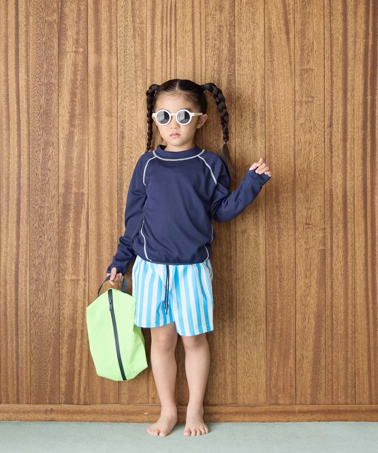 Купальный костюм UNISEX с лонгсливом и шортами SWIM, тёмно-синий