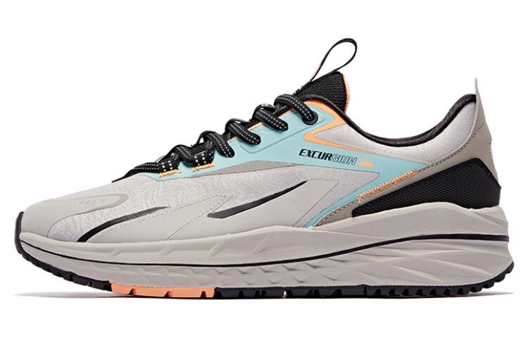 

Кроссовки мужские низкие серый/черный/синий Qiaodan