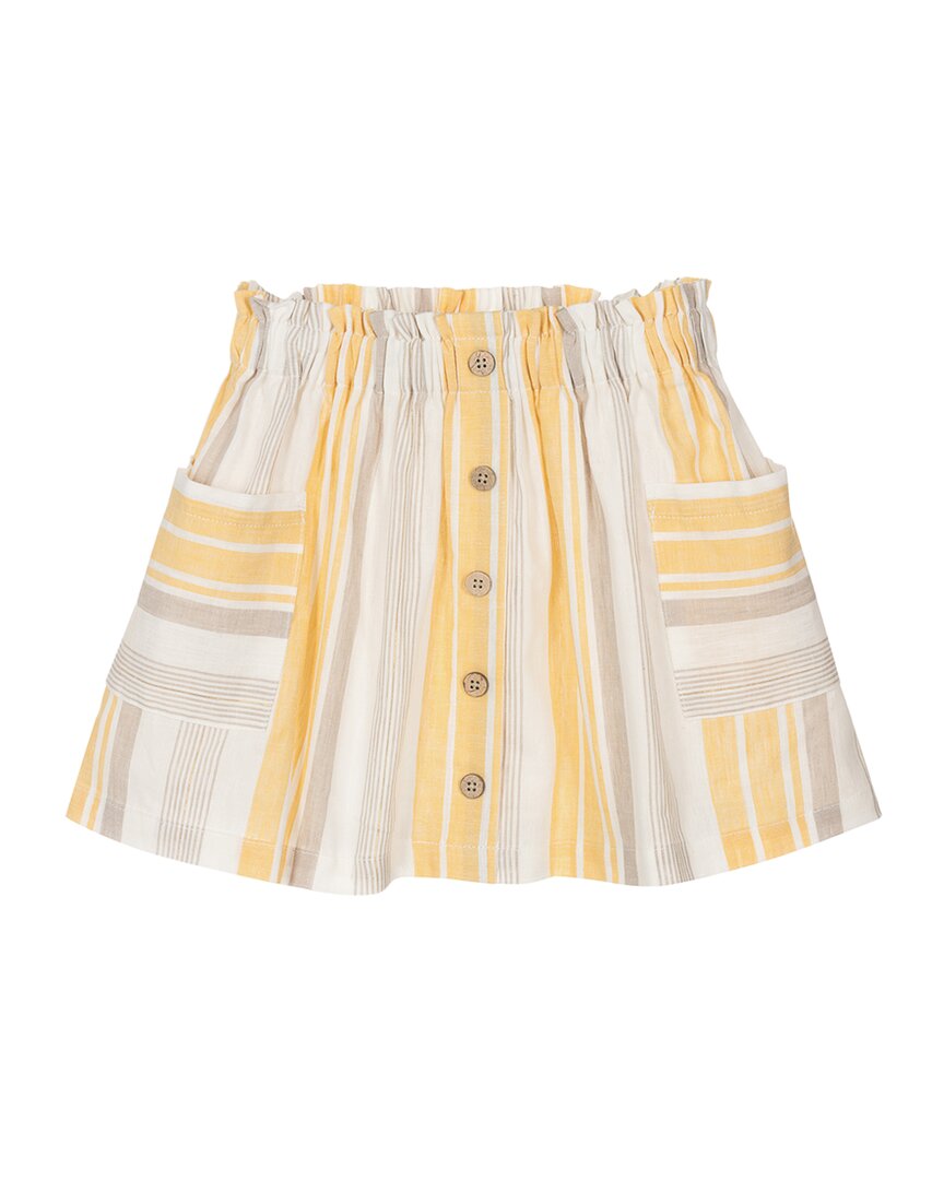 

Mayoral Полосатая плиссированная юбка, желтый