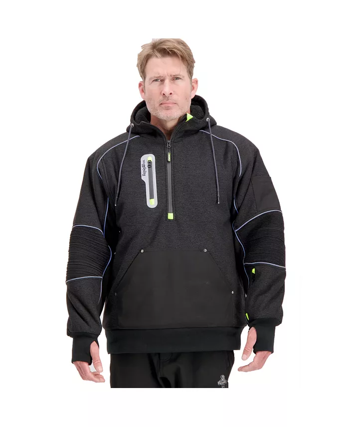 

Мужская утепленная худи Extreme Hybrid Sweatshirt Heavy Duty, утепленная рабочая толстовка RefrigiWear, черный
