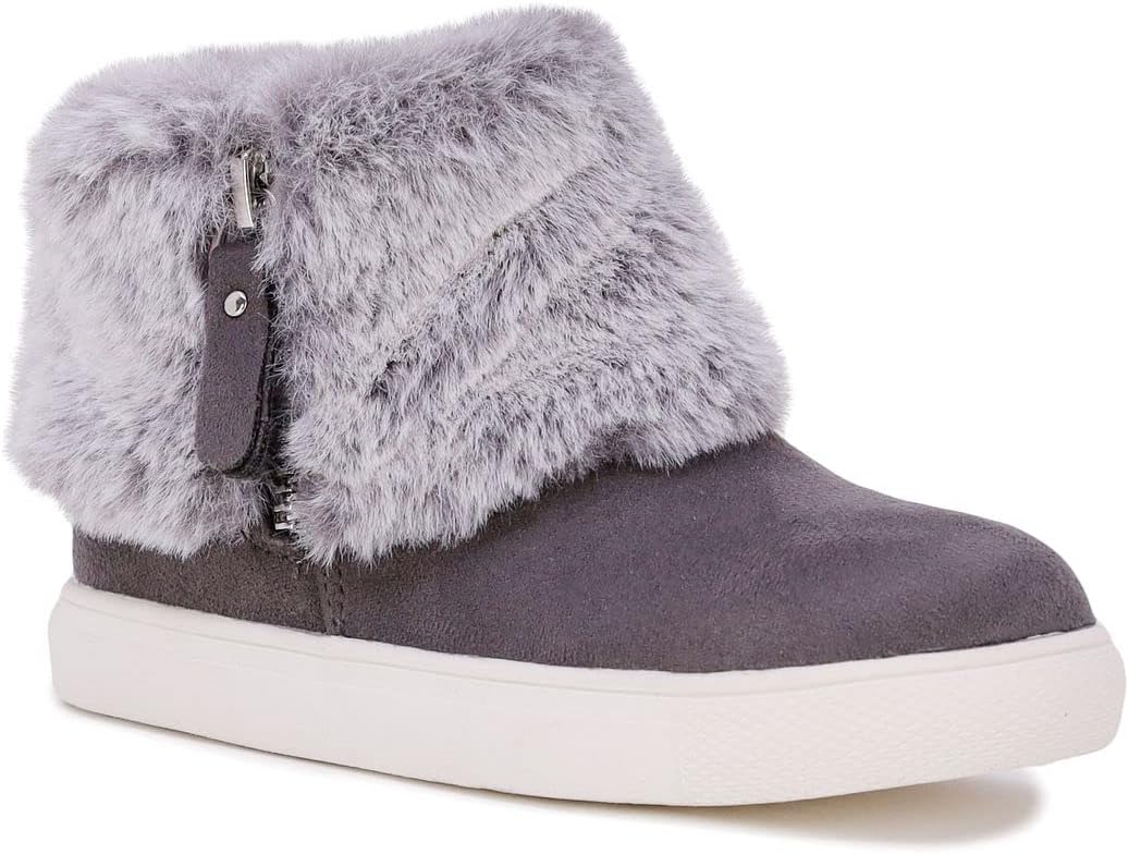 

Детские зимние ботинки LONDON FOG для девочек, модель Bell Yard, с меховой подкладкой, теплые зимние, серый