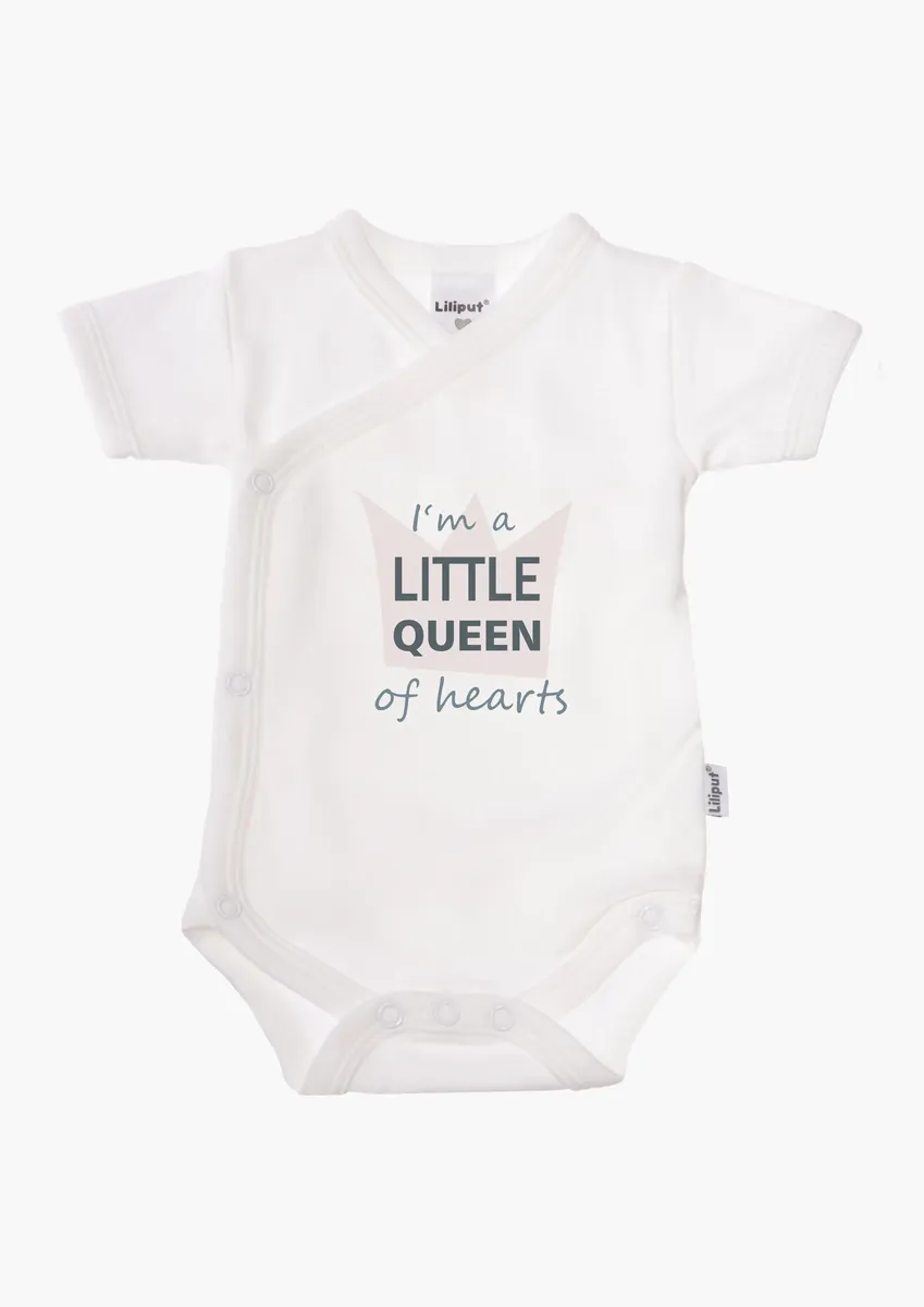 Боди Liliputa "Little Queen" с практичной планкой на кнопках, белый — фото 4