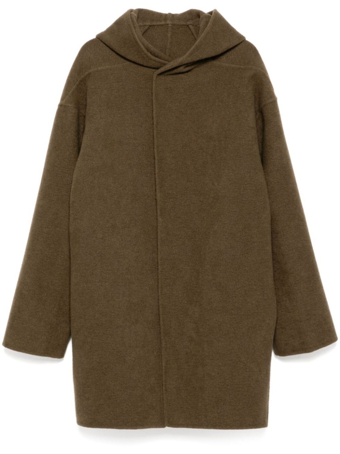 

Пальто с капюшоном Rick Owens, коричневый
