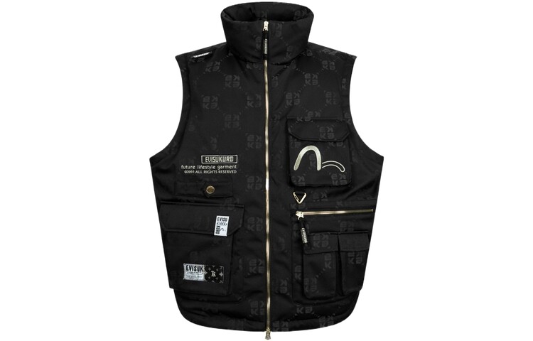 

Жилет мужской черный Evisu, черный