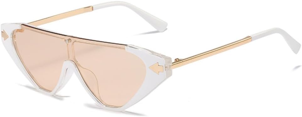 

Модные треугольные солнцезащитные очки 2027 года для мужчин и женщин, оправа из сплава и металла, линзы из поликарбоната и смолы, защита от ультрафиолета UV400 MTZJH, C8