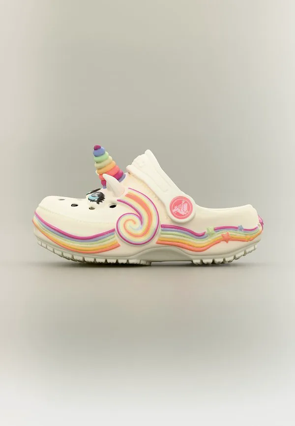 Классические тапочки iam unicorn lights Crocs, Chalk
