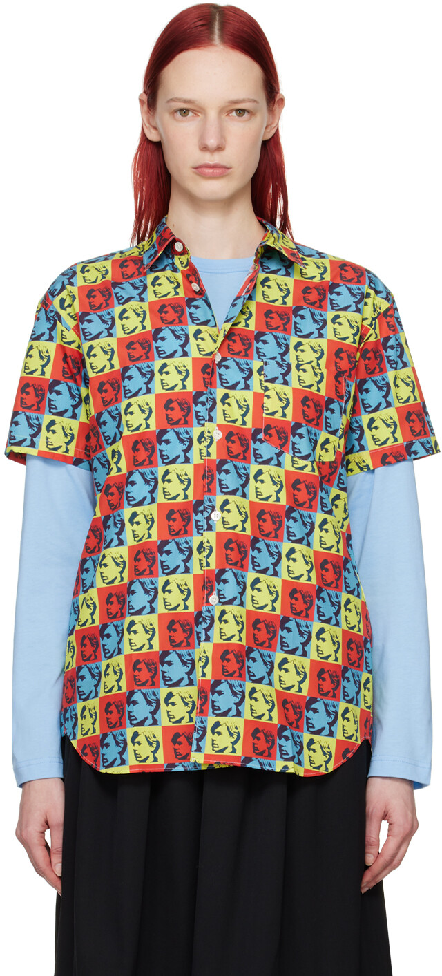 

Разноцветная рубашка Энди Уорхола Comme des Garcons Shirt, Print D