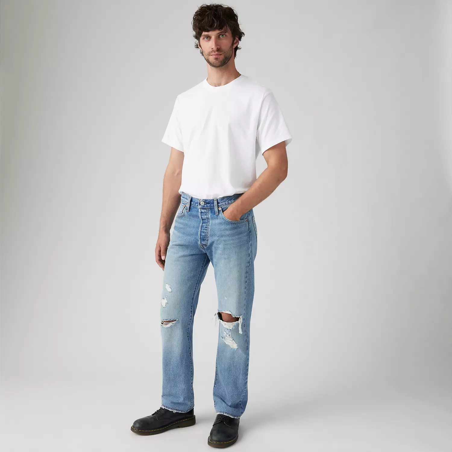 

Легкие мужские джинсы 501 Original Fit Levi's, цвет Lookin Good - Medium Wash
