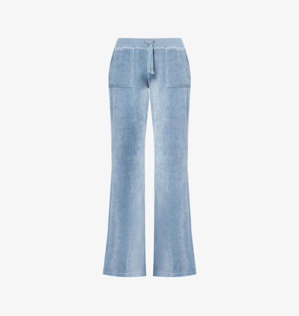 

Велюровые спортивные штаны Caisa с расклешенным штанинами Juicy Couture, цвет bluestone