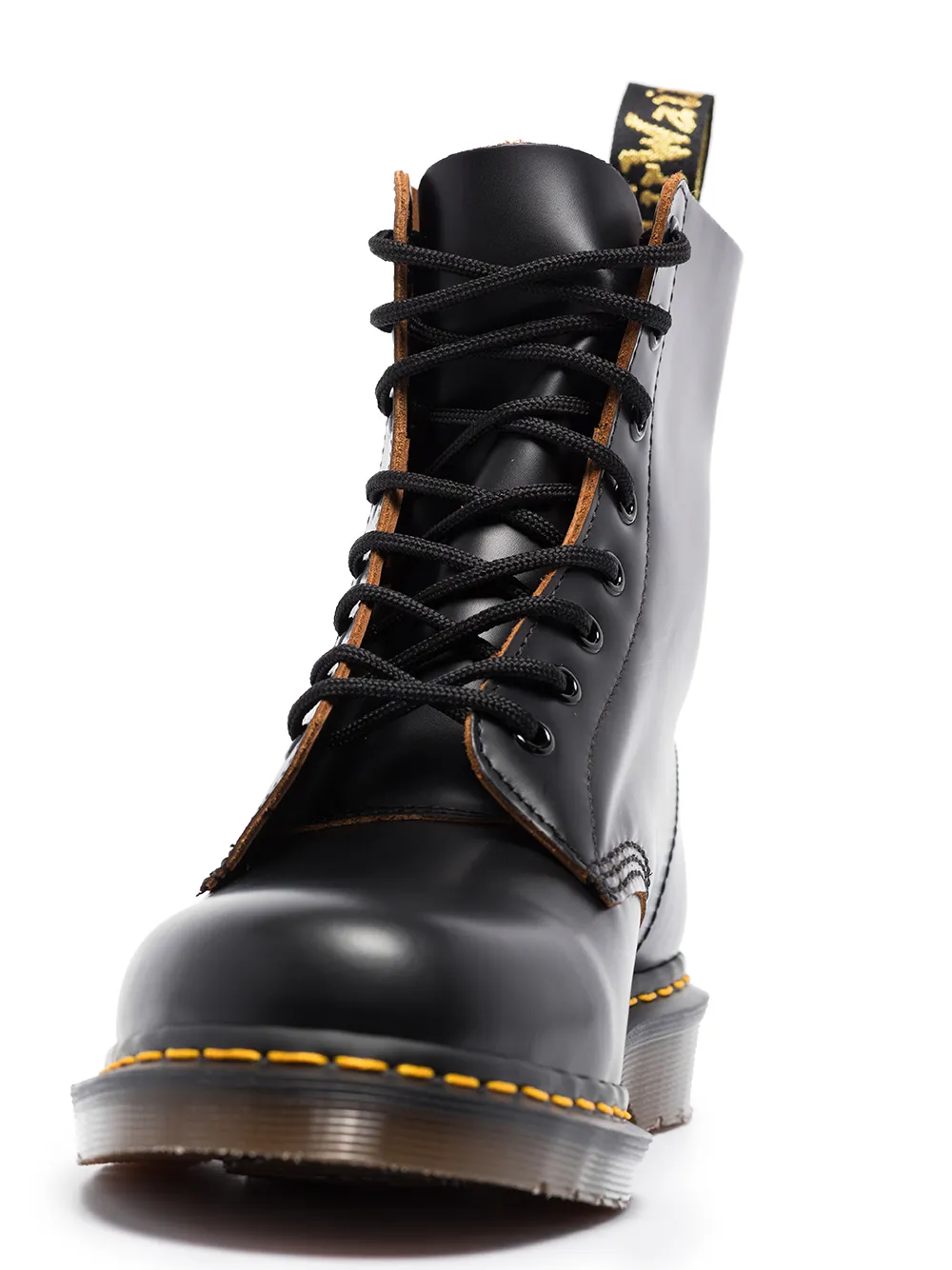 Мужские ботинки Dr. Martens 1460 Vintage из гладкой кожи, черный — фото 4