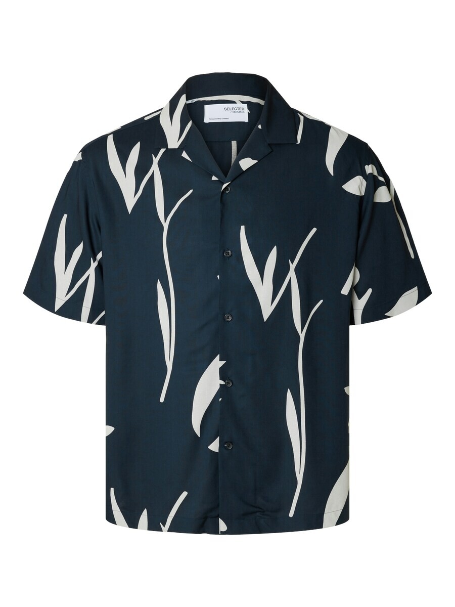 

Повседневная рубашка SELECTED HOMME Comfort fit Button Up Shirt Rajesh, морской синий