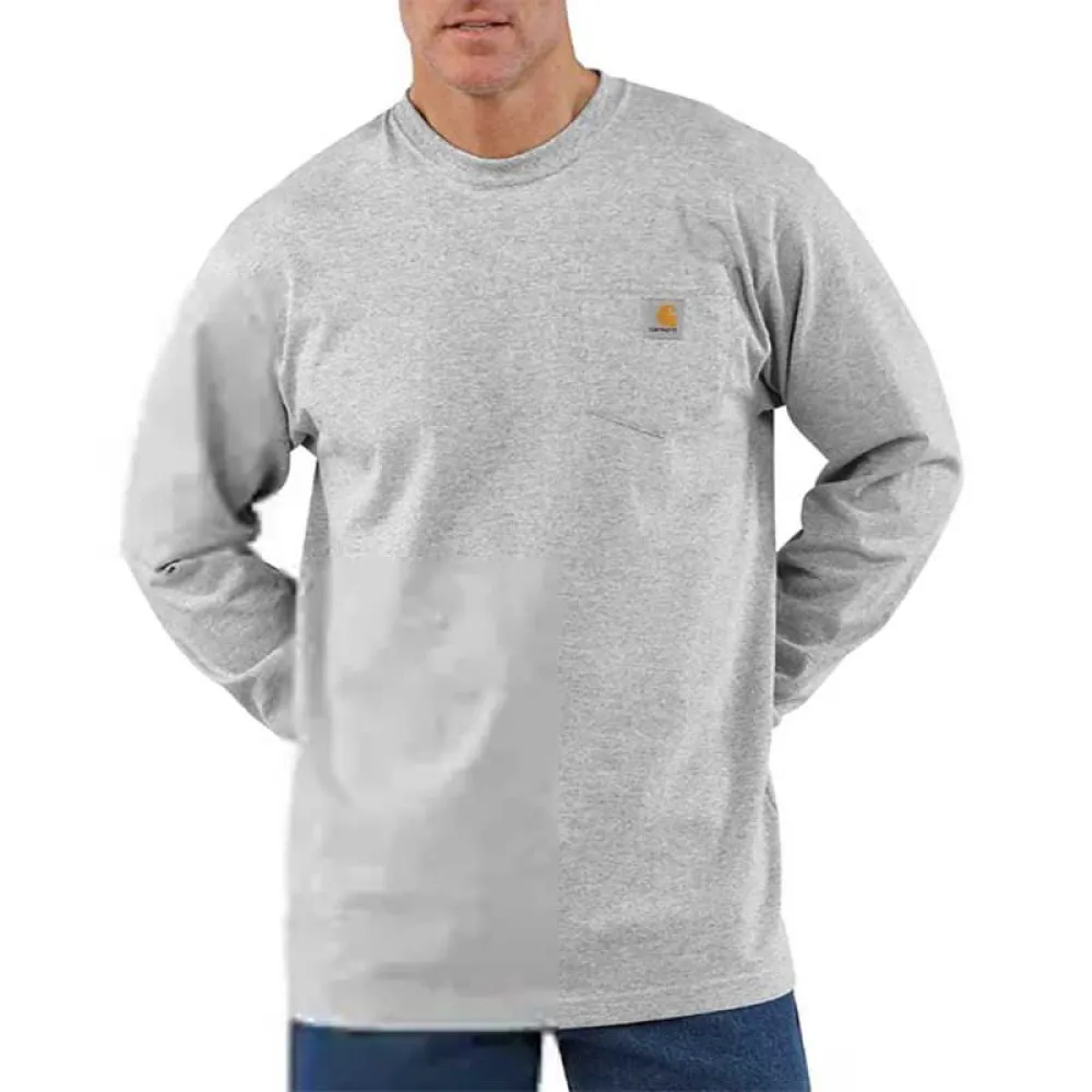 

Лонгслив Carhartt K126 Pocket Loose Fit, серый
