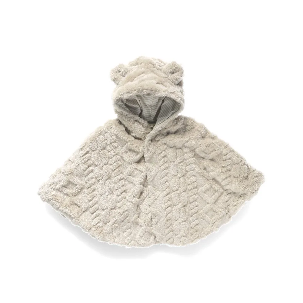 Детский капюшон с кабельным узором Branshes, Light beige