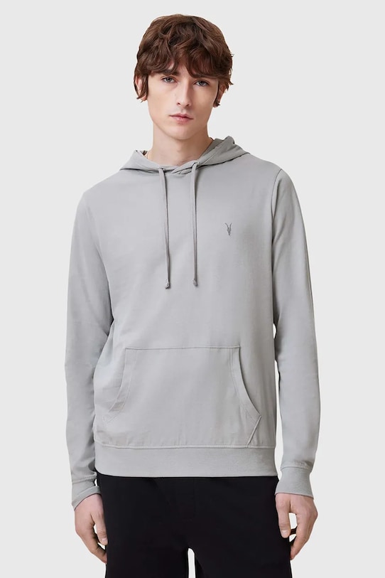 

Хлопковая толстовка BRACE Allsaints, серый