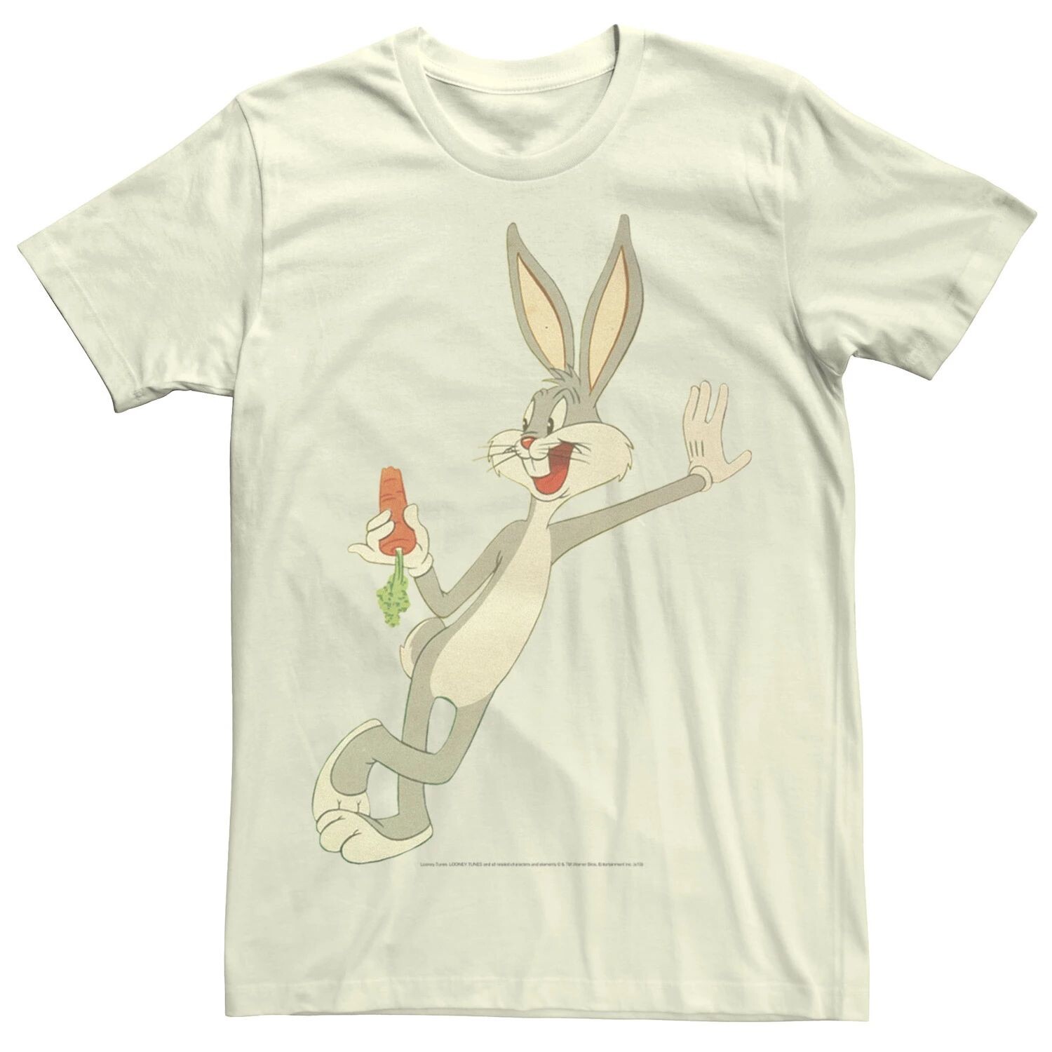 

Мужская футболка с портретом Looney Tunes Bugs Bunny Eating Morrot Licensed Character