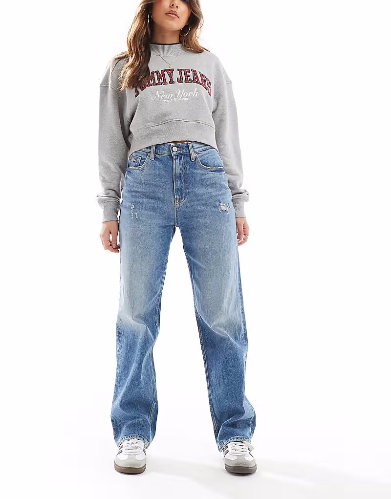 

Узкие прямые джинсы Tommy Jeans Layla, средневыбеленные