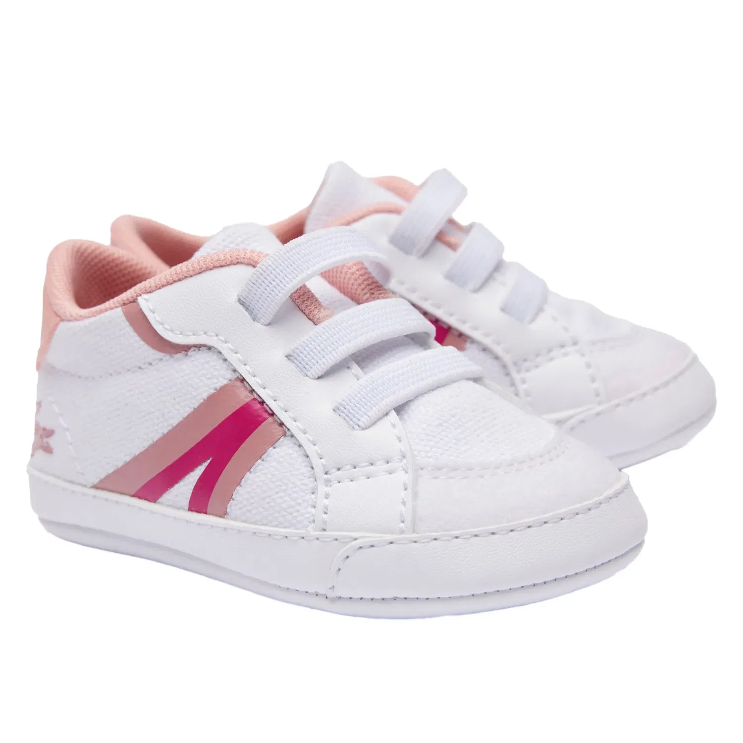 Крэбблшузы для малышей Lacoste, белый/розовый