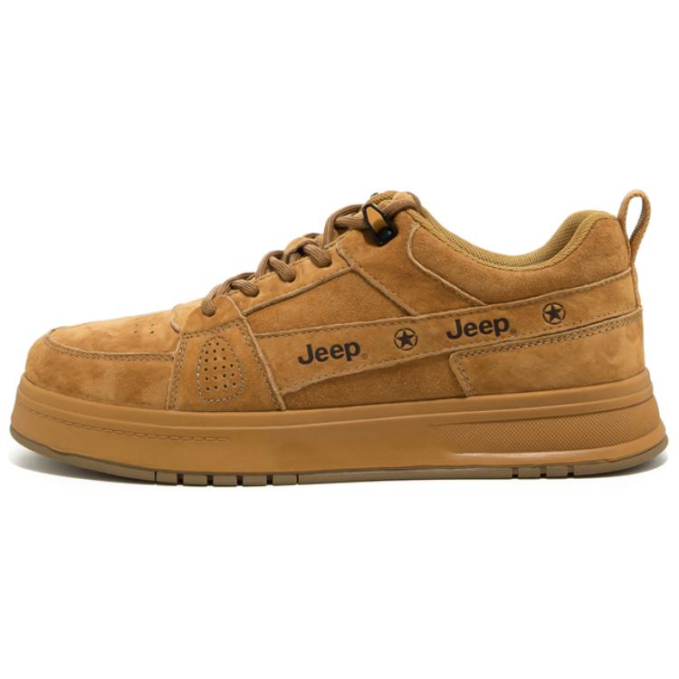 

Низкие пшенично-желтые скейтерские кроссовки мужские Earth Yellow Jeep