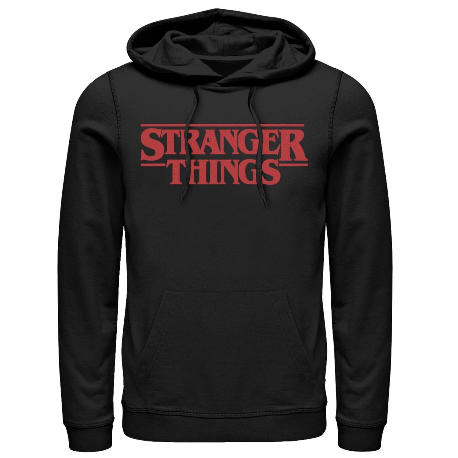 

Мужская толстовка с однотонным логотипом Netflix Stranger Things на левой груди Licensed Character