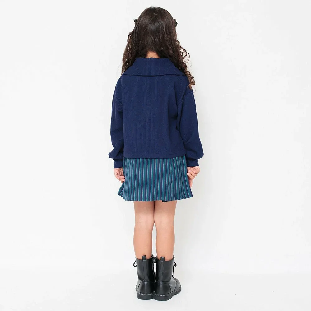 Толстовка на молнии, многослойная Branshes, Navy blue — фото 4