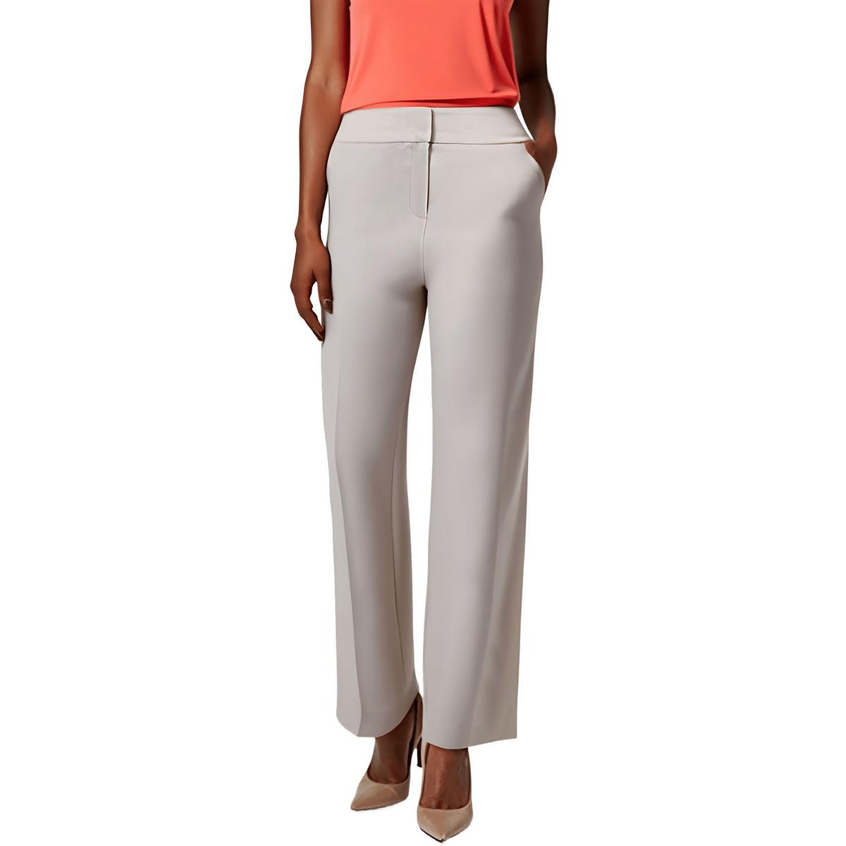 

Женские брюки прямого кроя из стретч-креп Kasper, Summer Straw