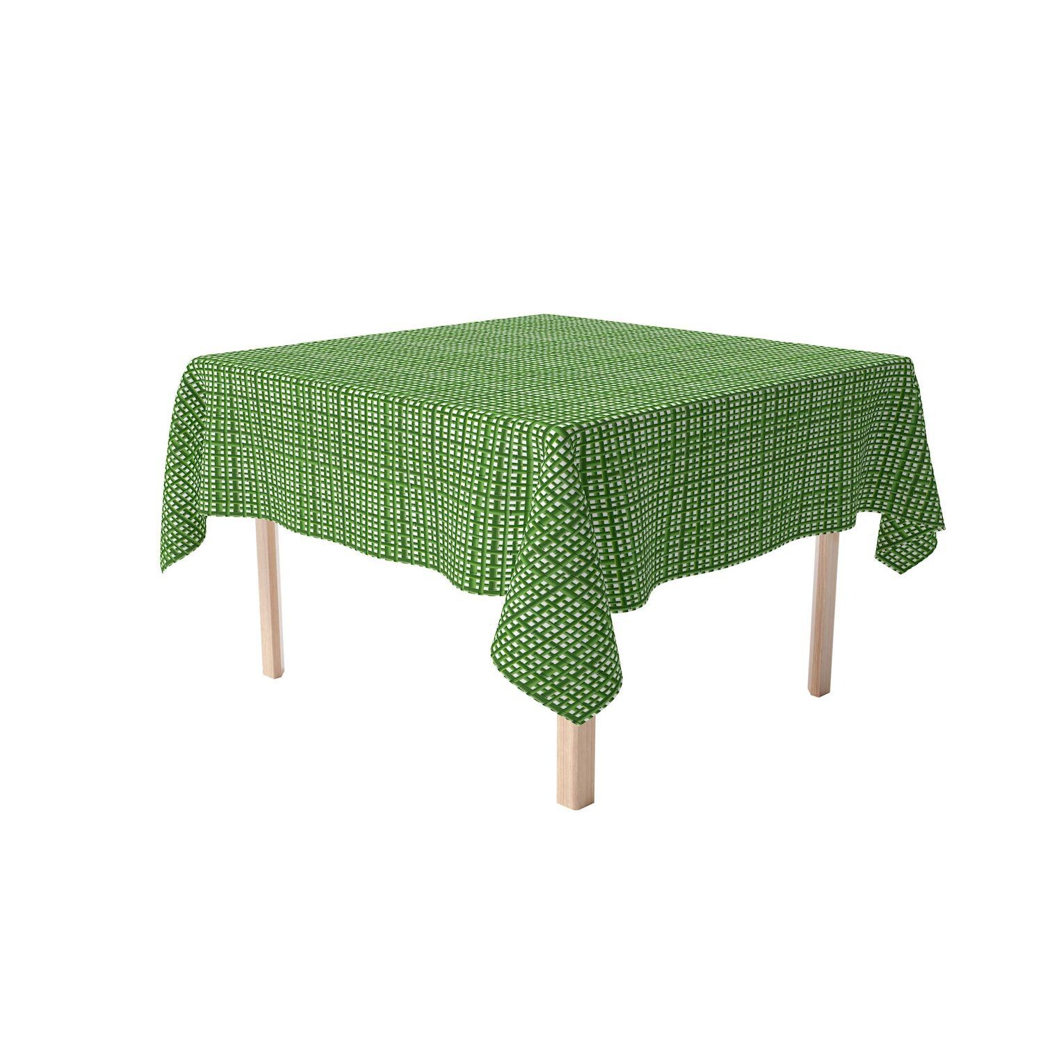 

Прямоугольная скатерть, 100% полиэстер, 60x104 дюйма Bam boo Green Grid Fence