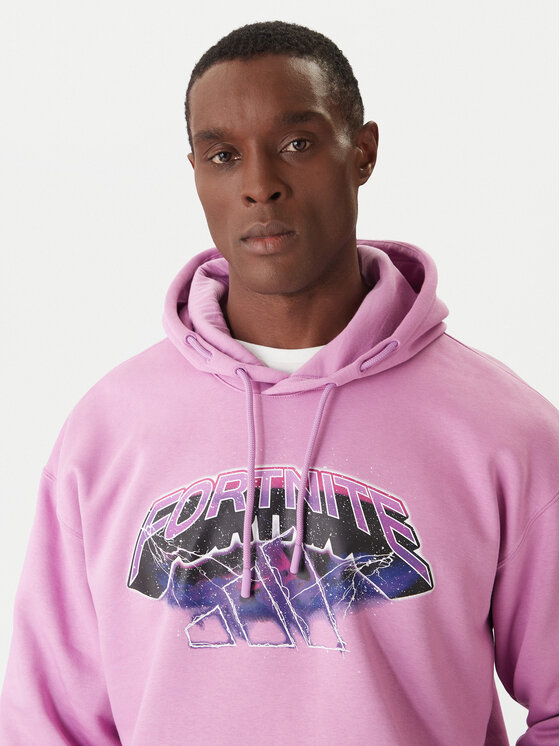 Свитшот regular fit Fortnite JV8017 Adidas, фиолетовый — фото 4