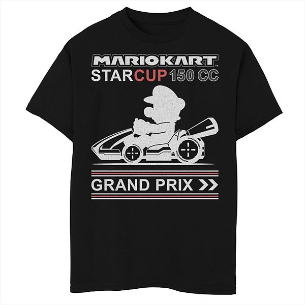 

Футболка с принтом Boys Mario Kart Star Cup 150 cc Grand Prix Licensed Character