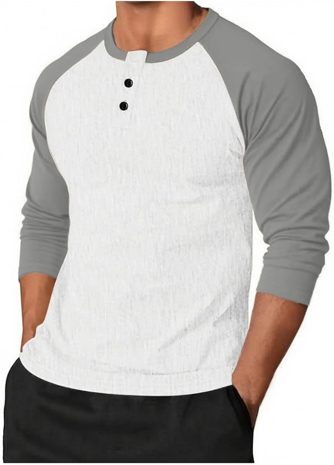 

Мужская бейсболка с длинным рукавом и цветными блоками