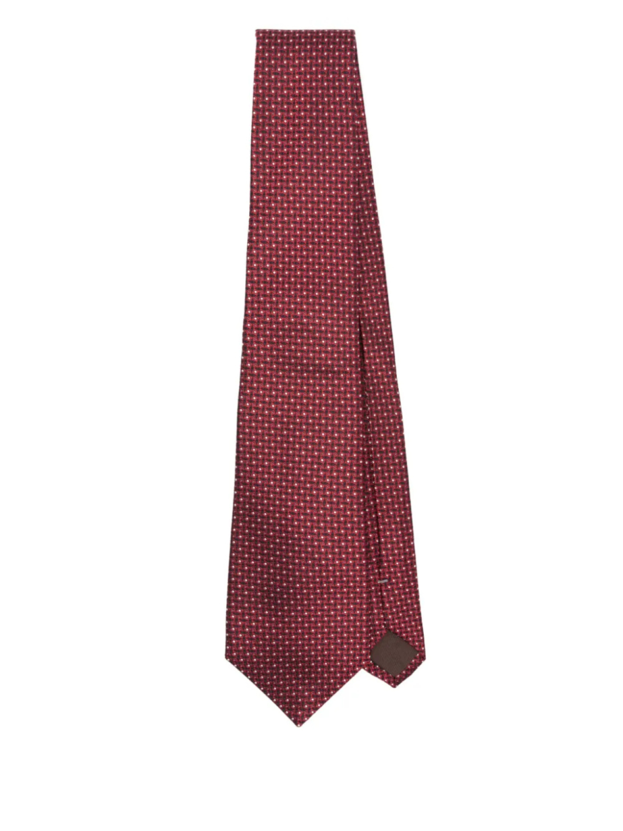 

Галстук с узорчатым жаккардом Canali, красный