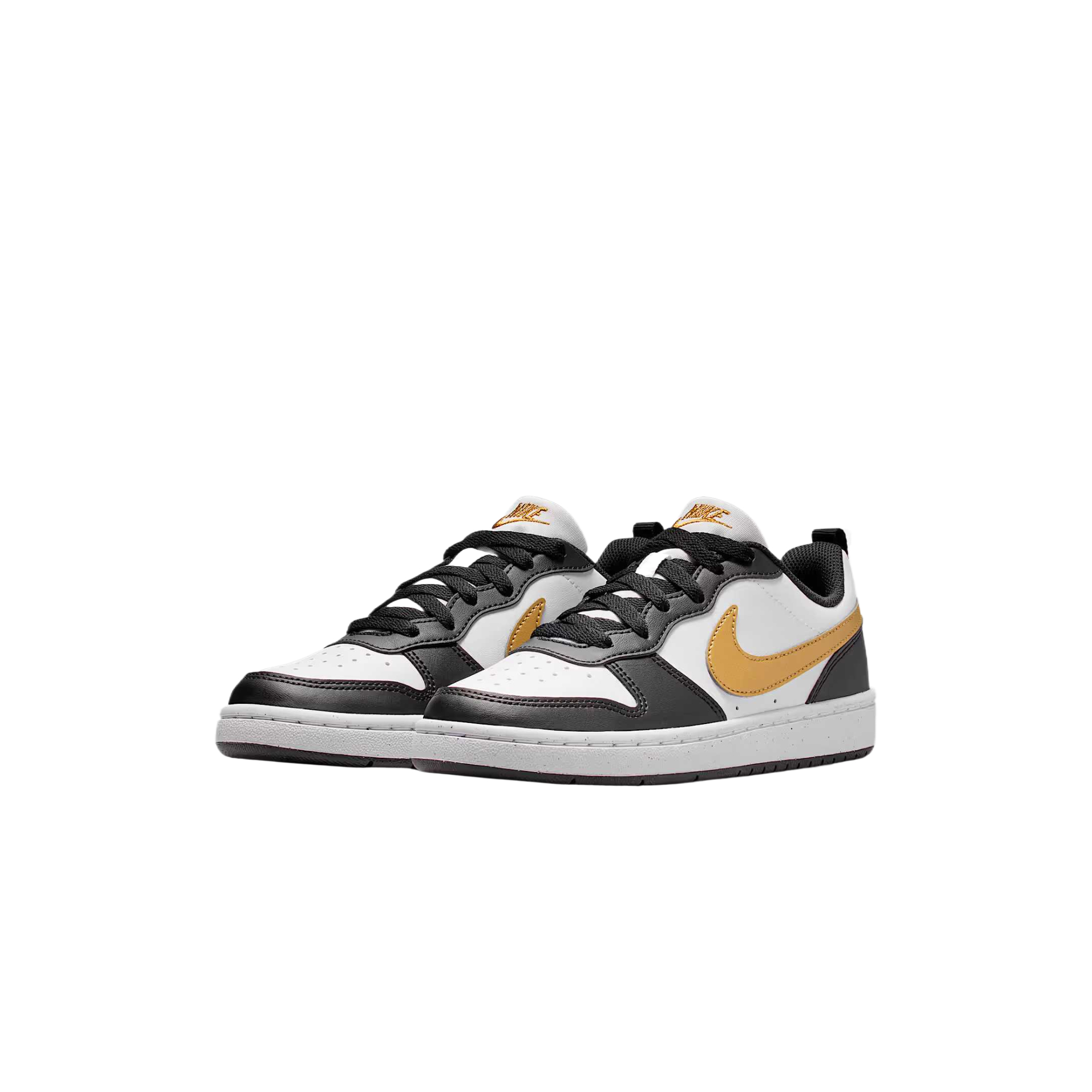 Nike Court Borough Low top детские скейтбординг кроссовки black white unisex — фото 4
