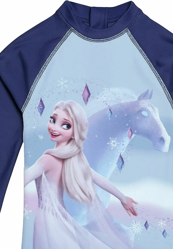 Disney die eiskönigin schwimmanzug uvschutz 50 эльза замороженный комбинезон badeanzug einteiler купальник Disney Frozen, Blau — фото 3