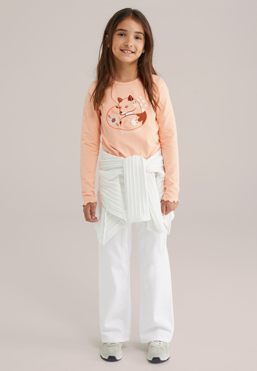 

Топ WE Fashion Long sleeved top, Coral Pink/Mottled Light Pink