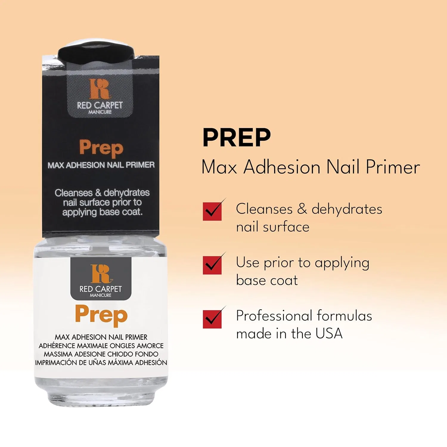 Дезинфицирующее средство Red Carpet Manicure Prep Max Adhesion Rc Red Carpet Manicure — фото 2