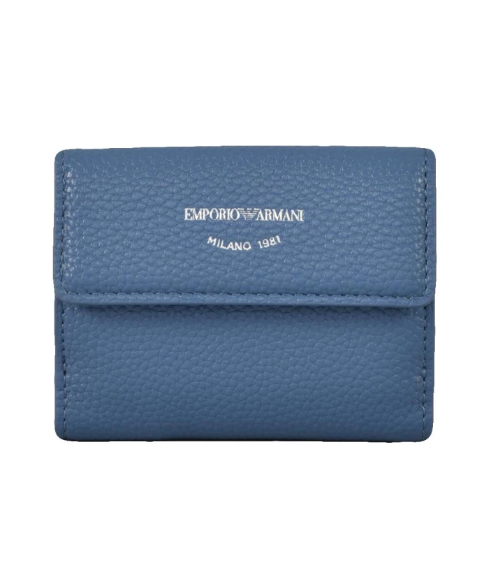 

Кожаный кошелек Emporio Armani, синий