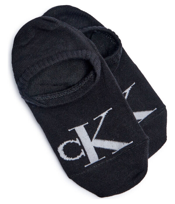 

Носки женские Calvin Klein Jeans короткие с монограммой 2 пары, черный