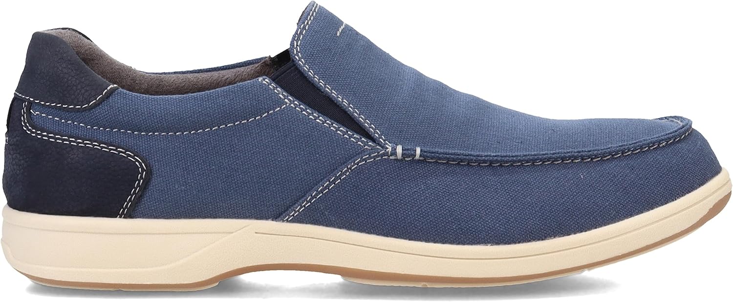 Мужские мокасины Florsheim, Lakeside из холщовой ткани, Navy Nubuck — фото 2