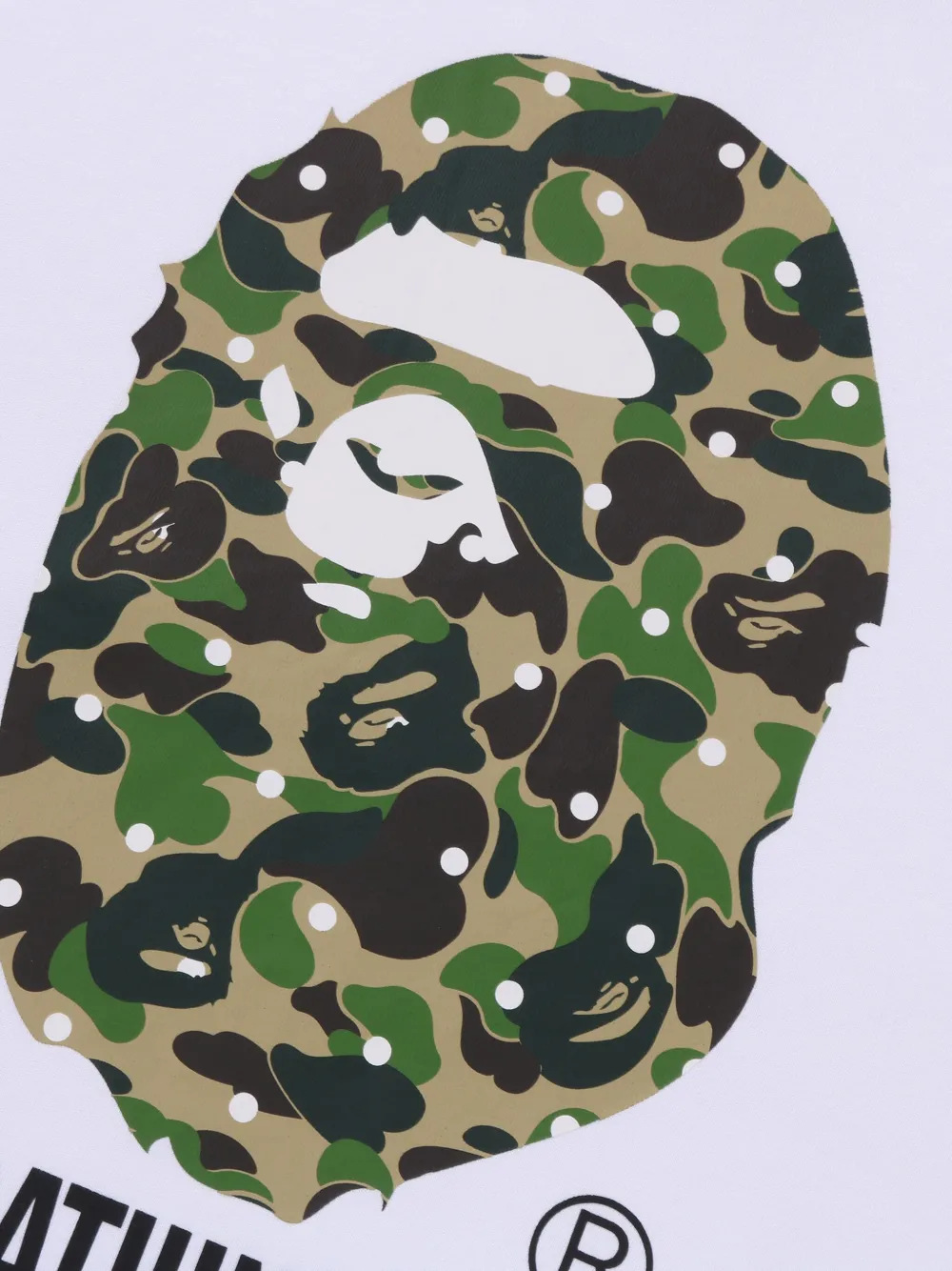 Футболка с камуфляжным принтом A Bathing Ape, белый — фото 2