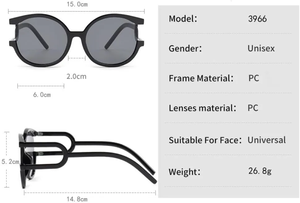 

HaoLMi - Женские солнцезащитные очки с градиентными линзами из поликарбоната и леопардовым принтом, роскошные, модные, с защитой от УФ-излучения UV400, круглые, C2